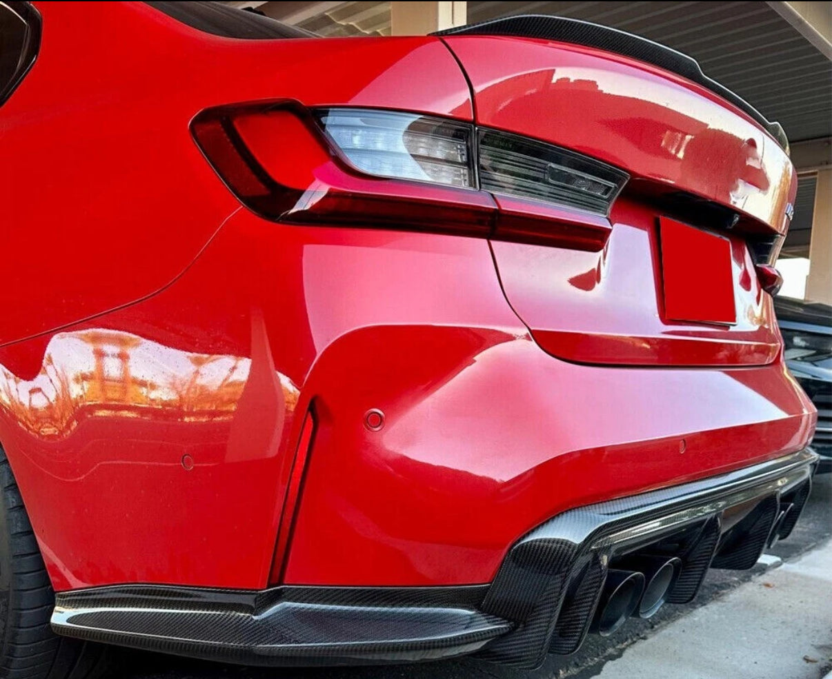 Performance Designed G80 (M3) Carbon Fiber Rear Bumper Aero Splitters