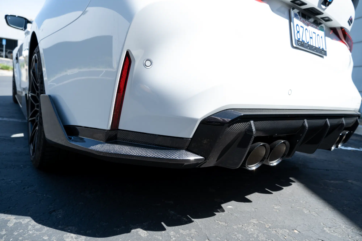 Suvneer™  Designed G8X (M3 & M4) Carbon Fiber Rear Bumper Aero Splitters