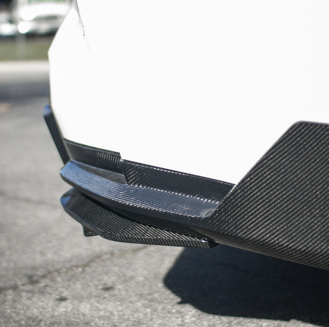 Suvneer™  Designed G8X (M3 & M4) Carbon Fiber Rear Bumper Aero Splitters